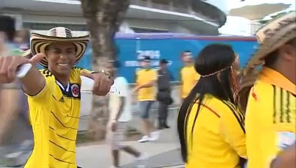 Colombia beats Uruguay 2-0 for 1st World Cup quarterfinal berth