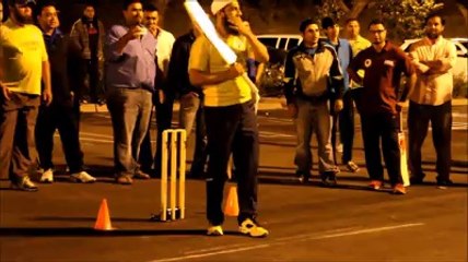 Tape-ball leagues - the heart and soul of cricket in Pakistan. Look who's having a bat.