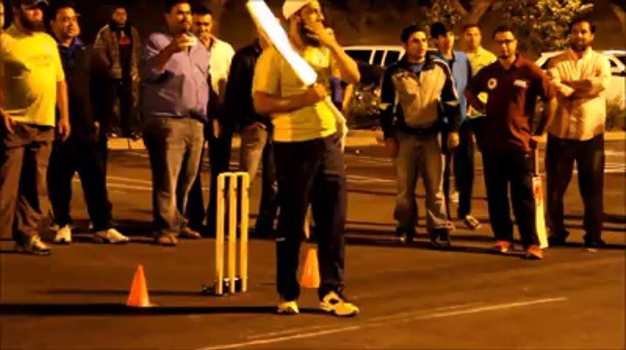 Tape-ball leagues - the heart and soul of cricket in Pakistan. Look who's having a bat.