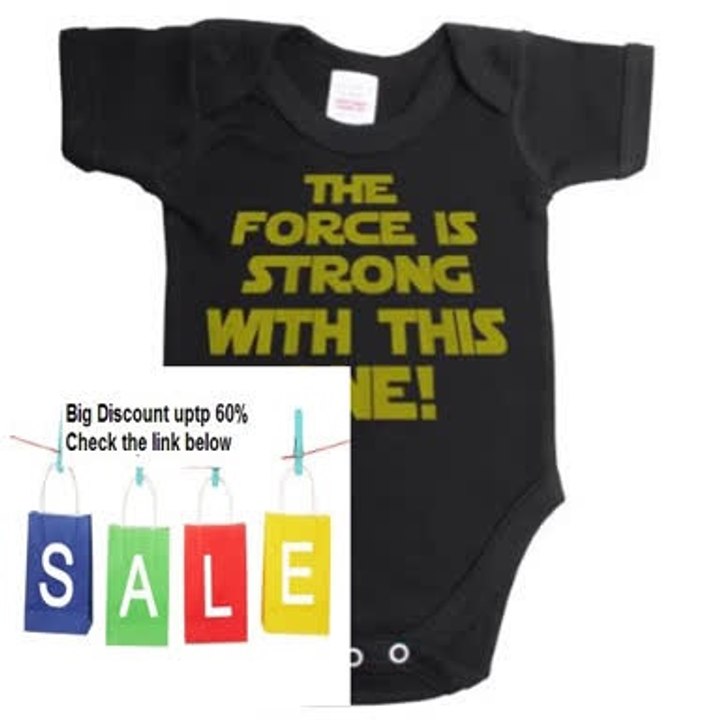 Cheap Deals The force is strong with this one funny baby boy/girl babygrow vest Review