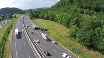 Accident A43 Poid lourd - Ruy-Montceau - PHOTEC PRODUCTION