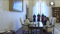 Spanish royal couple meet Pope Francis in The Holy See