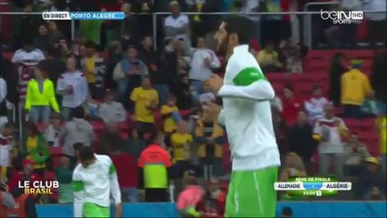 L'entrée des Verts pour l’échauffement avant l'Allemagne