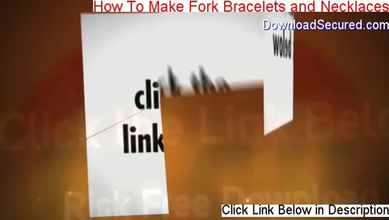 How To Make Fork Bracelets and Necklaces Download [Instant Download]