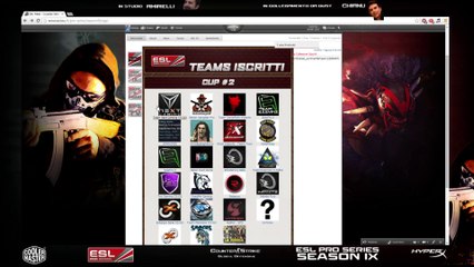 ESL Pro Series IX: Estrazione Cup #2 PreSeason (CS:GO)