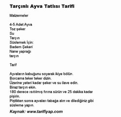 Tarçınlı Ayva Tatlısı Tarifi