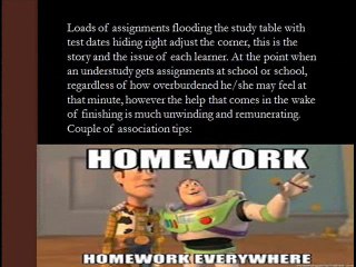 Several Approaches to handle homework stress