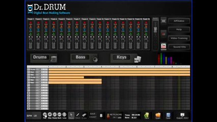 Dr Drum Beat Making Software - Make Sick Beats - Dubstep, Rap, Hip Hop