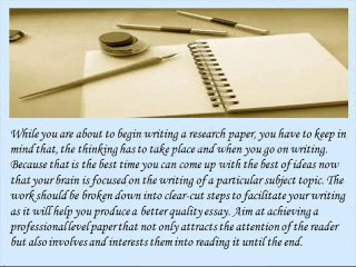 How to write a research paper in sociology