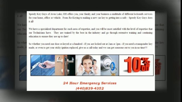 Locksmith in Avon Lake, OH - (440) 839-4352 24/7 Locksmiths in Avon Lake 44012