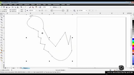 Curso de Corel Draw X5 Aula 06 Ferramenta Bézier