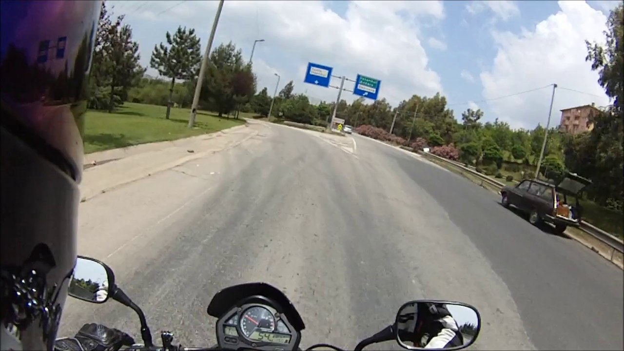 Gopro Chest Mount Test..Honda Hornet 600