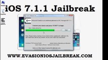 New release Evasion ios 7.1.1.1 Jailbreak untethered for Iphone 5s/5c/5, 4S/4, 3GS