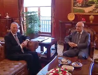 İHSANOĞLU, TBMM BAŞKANI CEMİL ÇİÇEK'İ ZİYARET ETTİ