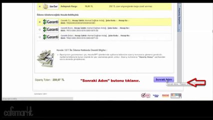 Cafemarkt'tan banka havalesi ile nasıl ürün satın alabilirim ?