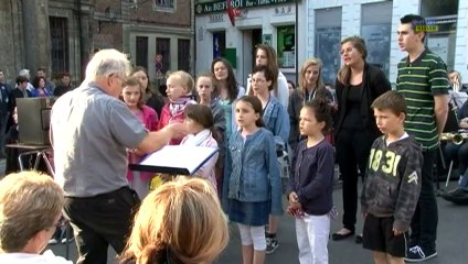 Fête de la musique avec les Cateloux et l'harmonie du Cateau.