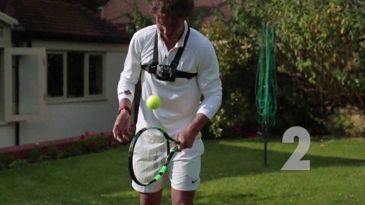 Rafael Nadal bat un record de jongle - 2014 Wimbjuggledon Champion