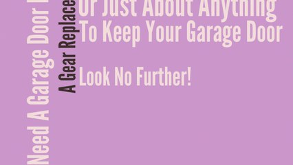 In Need Of Garage Door Repair and Service Buttzville NJ?