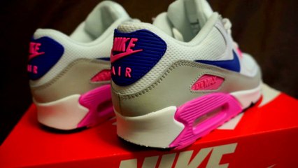 Cheap Nike Air Max Shoes,Nike Air Max 90 Essential White Concord Zen grey Pink glow women's
