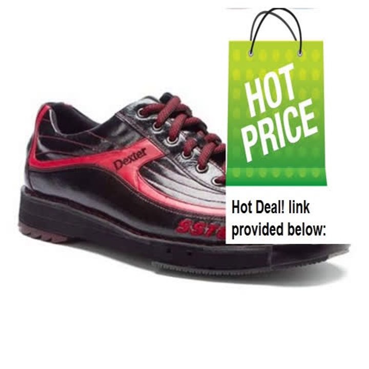 Best Rating Dexter Mens SST 8 Bowling Shoes- Red/Black Wide Width Review
