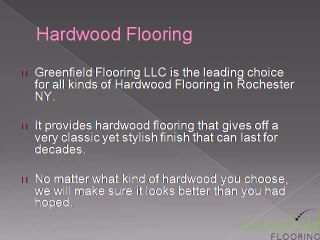 Flooring Service in Rochester by Greenfield Flooring LLC