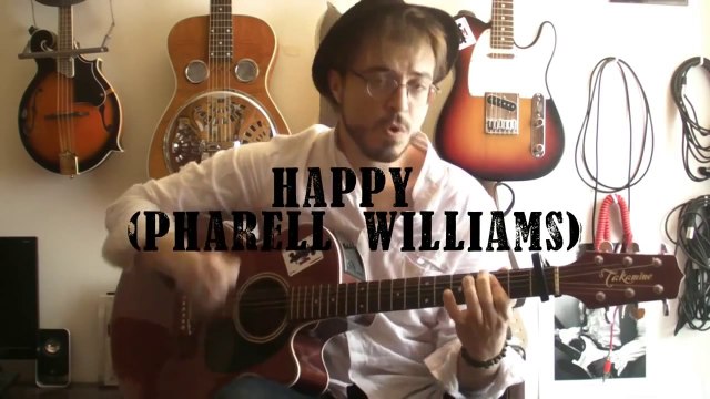 Happy (Pharell Williams) Cours guitare + TABS