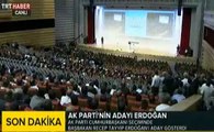 Başbakan Erdoğan Cumhurbaşkanlığı Aday konuşmasında anlattığı duygusal hikaye!!!