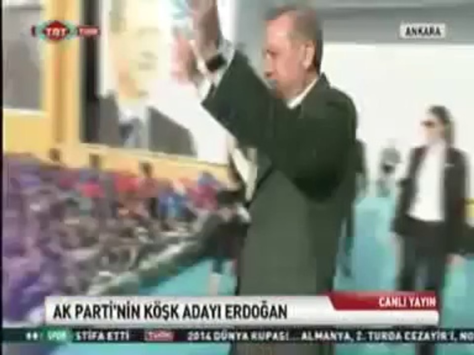 Ak Parti'nin Cumhurbaşkanı Adayı Başbakan Recep Tayyip Erdoğan Oldu