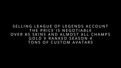 PlayerUp.com - Buy Sell Accounts - SELLING LOL ACCOUNT (info in desc)