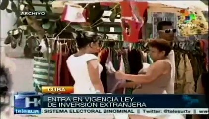 Cuba espera generar 2,500 millones USD con Ley de inversión extranjera