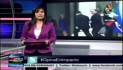 Presidente francés Francois Hollande recibe a Ollanta Humala en París