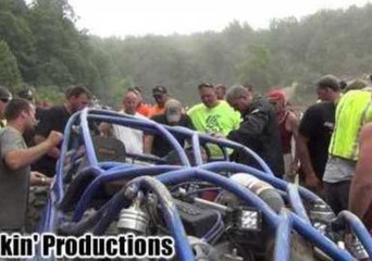 Man in Dune Buggy Triple Cartwheels Down a Cliff-Face