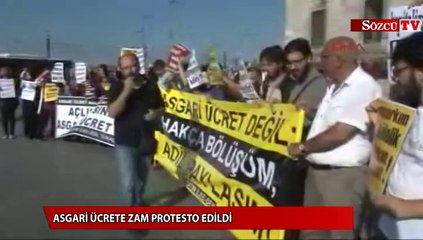 Download Video: Asgari ücrete gelen düük zam protesto edildi