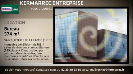 A louer - Bureaux - SAINT JACQUES DE LA LANDE (35136) - 574m²