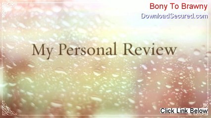 Bony To Brawny PDF Free - Legit Download