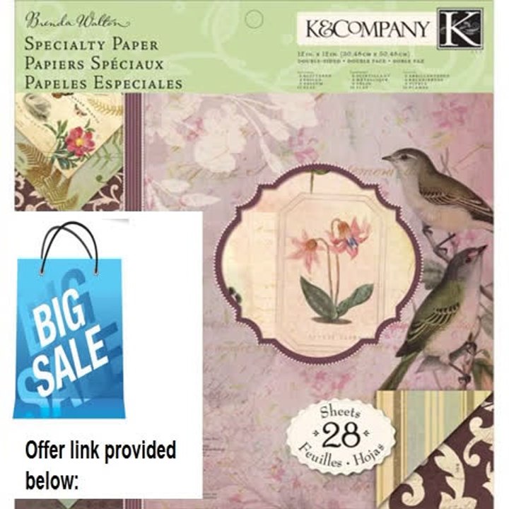 Best Deals K&Company 12-by-12-Inch Flora and Fauna Double-Sided Specialty Paper Pad 38 Sheet Review