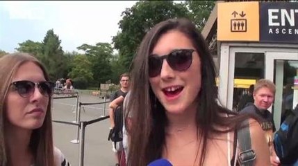Football / Des supportrices de la Mannschaft à Paris - 01/07