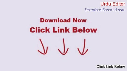 Urdu Editor Download (Download Now)