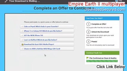 Empire Earth II multiplayer Software - Legit Download (2014)