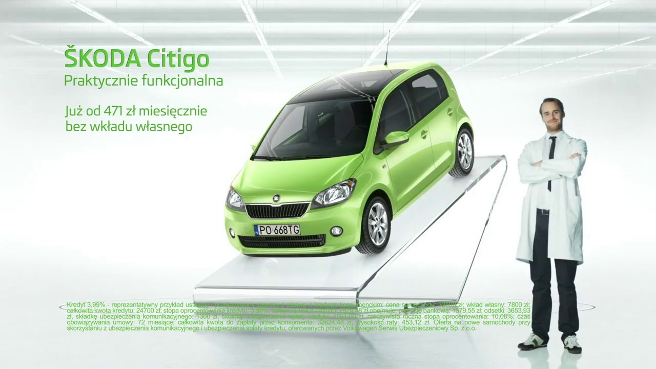 Reklama ŠKODY w polskiej TV z szachownicą chemtrails w tle!