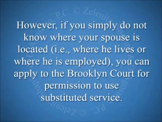 I Live In Brooklyn And Want A Divorce But Cannot Locate My Spouse - What Do I Do-