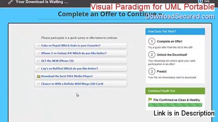 Visual Paradigm for UML Portable Software Free (Get It Now 2014)