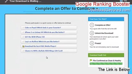 Google Ranking Booster Software Download - Legit Download