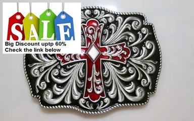 Best Deals Brand:e&b New Western 3d Cross & Flower Men Belt Buckle Oc-054rd Review