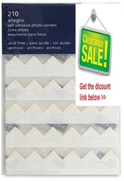 Best Deals Kolo Photo Album Accessories - Allegro Paper Photo Corners Pkg of 210 Soft White Review