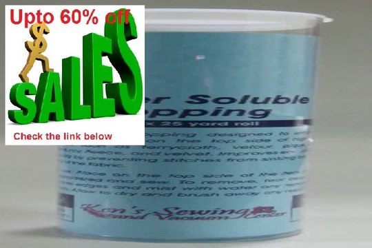 Best Deals Embroidery Stabilizer Water Soluble Topping 8 inch by 25 yards wtih free Tube Review