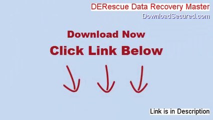 DERescue Data Recovery Master Download Free - Legit Download 2014