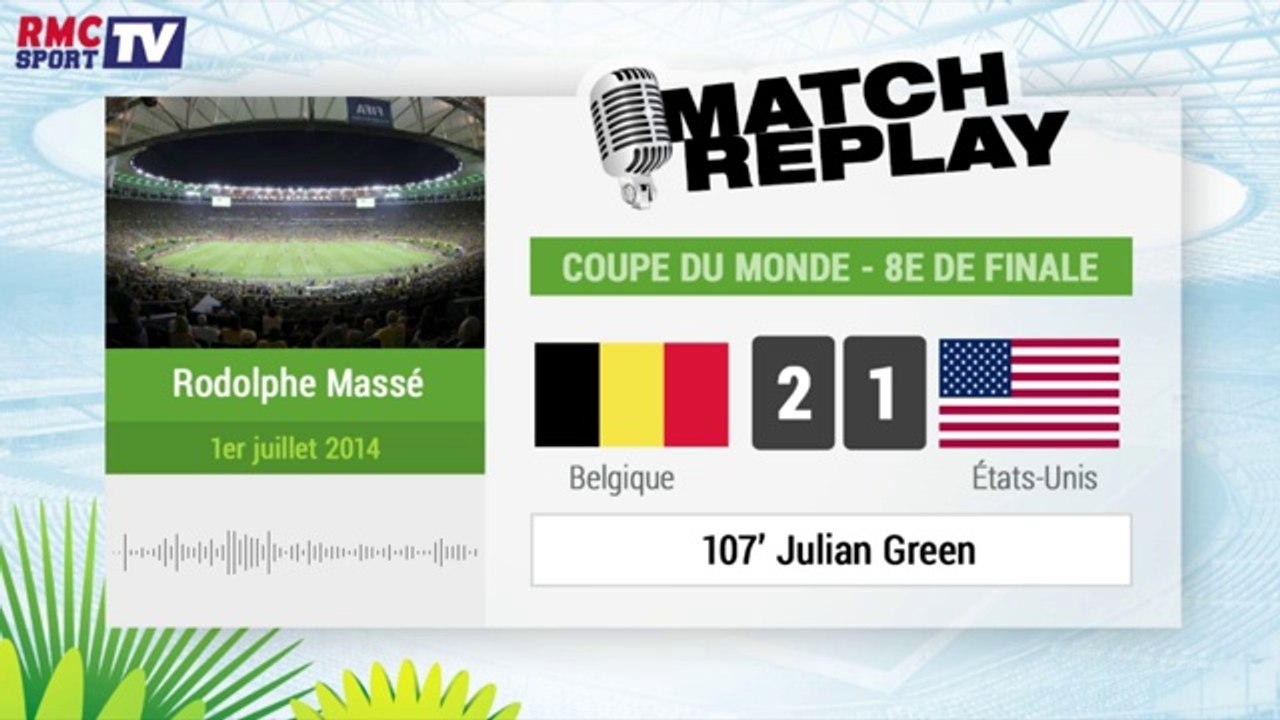 Belgique - USA : Le Match Replay avec le son RM...