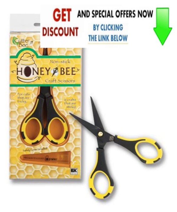 Best Deals EK Success Honey Bee Non-Stick Craft Scissors Review