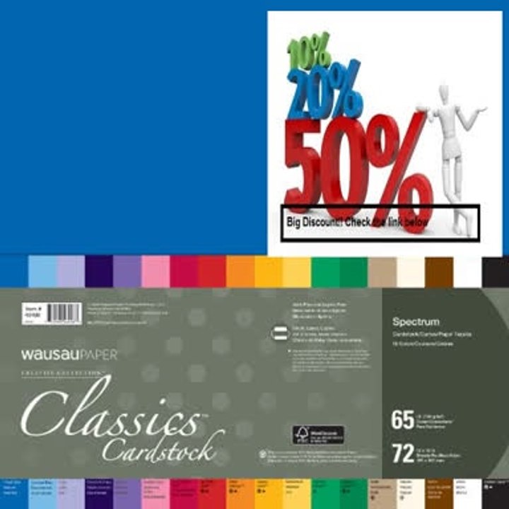 Best Deals Wausau Creative Collection Classics  Specialty Cardstock Starter Kit 12 X 12 Inches 72 Count (46408) Review